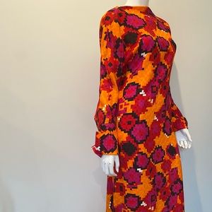 Marni abstract print maxi dress 42